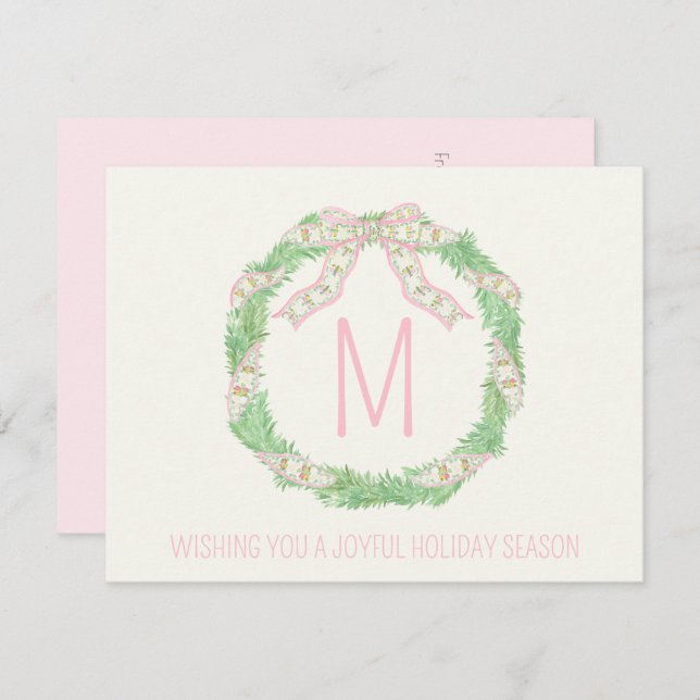 Tarjeta Pequeña Navidades corporativos de la coqueta de la chinois (Anverso / Reverso)