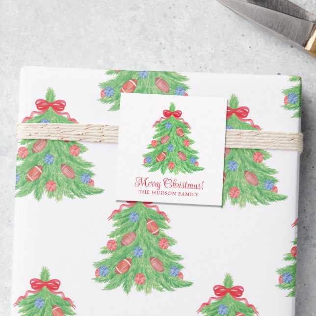 Tarjeta Pequeña Navidades de acuarela Gabinete de regalo de árbol  (Subido por el creador)