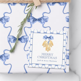 Tarjeta Pequeña Navidades de acuarela o gabinete de correas Bodas