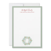 Navidades de acuarela Wreath Warming Gift