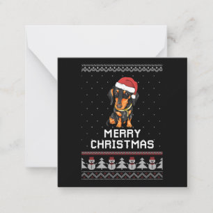 Tarjeta Pequeña Navidades de Dachshund