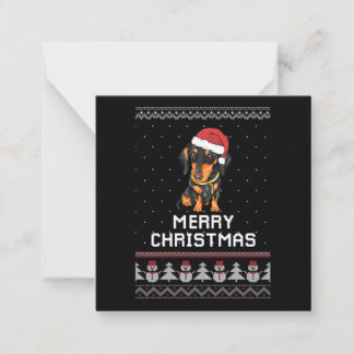 Tarjeta Pequeña Navidades de Dachshund