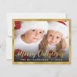 Tarjeta Pequeña Navidades de fotografía familiares guión Relieve m