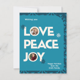 Tarjeta Pequeña Navidades de marco de imagen de Personalizado de f