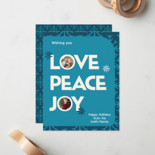 Tarjeta Pequeña Navidades de marco de imagen de Personalizado de f