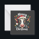 Tarjeta Pequeña Navidades de Mooey divertidos amantes del ganado v<br><div class="desc">navidades de moey, navidades de vacas, vacas santa, amantes del ganado vacuno, navidades de la granja, navidades de vaca, navidades de vacas divertidas, vacaciones de la granja, vaca con sombrero santa, animal de granja festivo, navidades para amantes del ganado vacuno, camisa de vacas, navidades de animales de granja, espíritu de...</div>