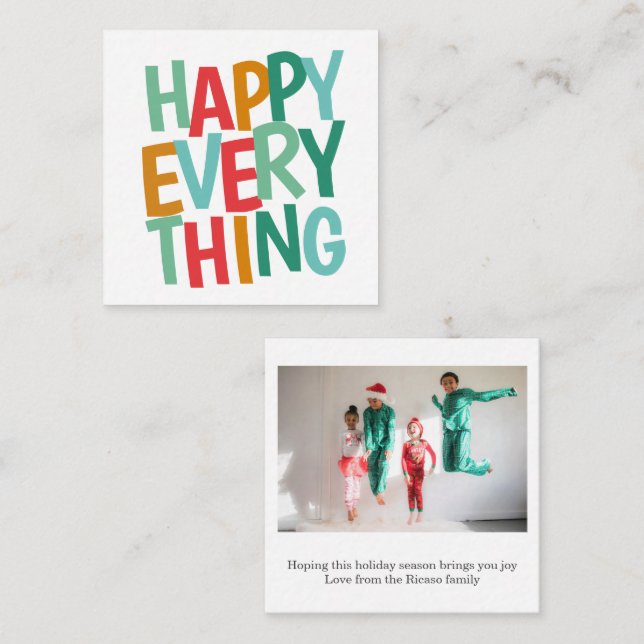 Tarjeta Pequeña Navidades fotográficos personalizados del Minister (Anverso / Reverso)