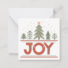 Tarjeta Pequeña Navidades Joy Holiday