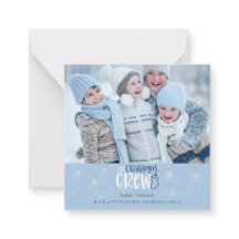 NAVIDADES MINI Crew Family Foto Blue Holiday