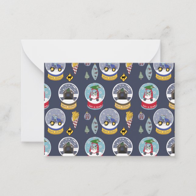 Tarjeta Pequeña Navidades rurales (Anverso)