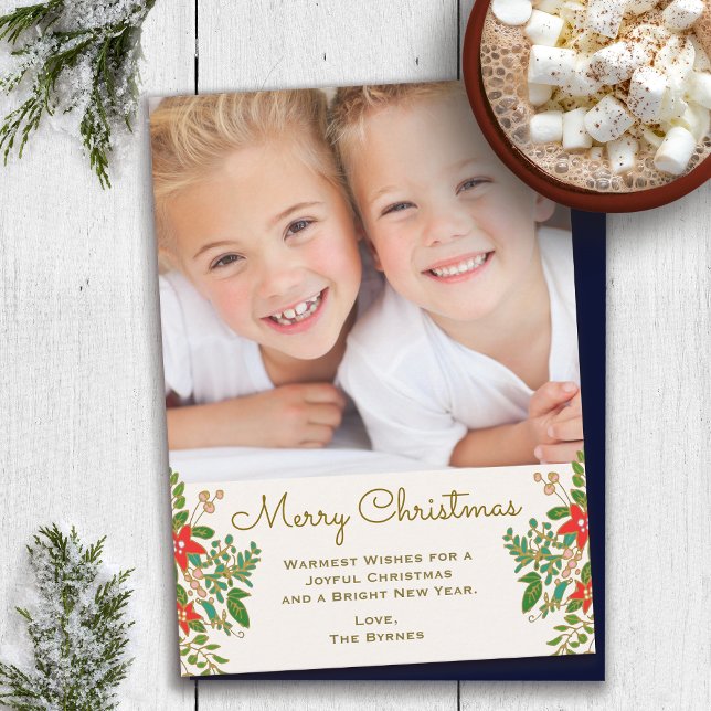 Tarjeta Pequeña Navidades tradicionales escribieron una foto (Subido por el creador)