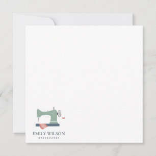 TARJETA PEQUEÑA NEGOCIO DE LA MÁQUINA DE COCINA PINK DE AQUA VERDE
