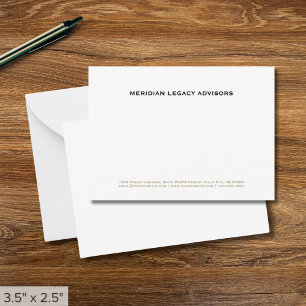 Tarjeta Pequeña Negocio Minimalista simple