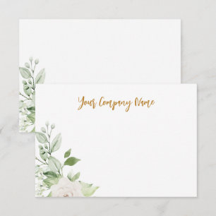 Tarjeta Pequeña Negocio personalizado de la energía verde
