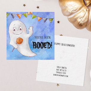 Tarjeta Pequeña Negocios que has sido Booed Halloween
