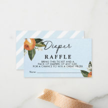 Niño dulce Clementine Boy Diaper Raffle