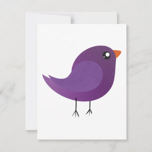 Tarjeta Pequeña Niños pajarito lindo
