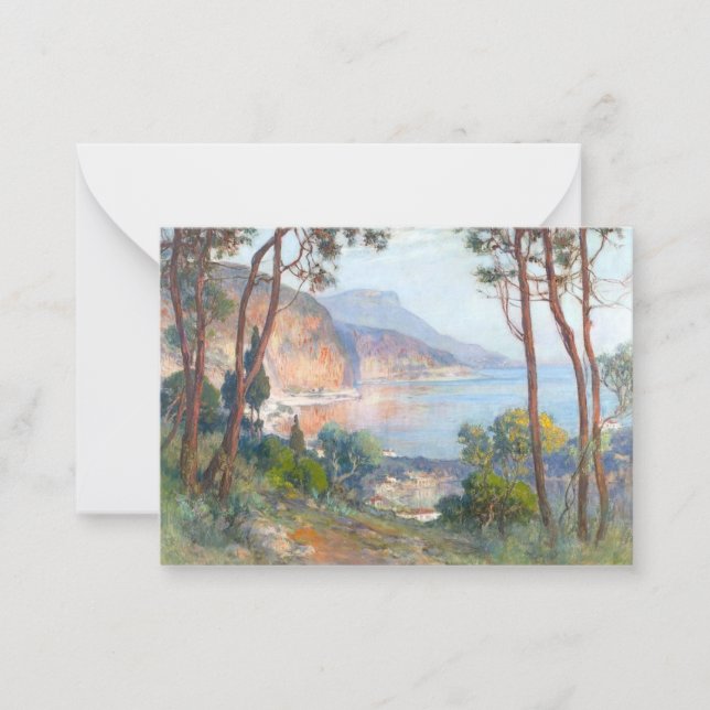 Tarjeta Pequeña Niza, Francia - pintura panorámica (Anverso)