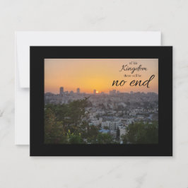 Tarjeta Pequeña No End to His Kingdom Flat Note Card