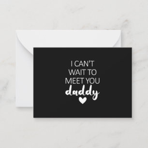 Tarjeta Pequeña No puedo esperar para conocer a tu papá embarazada