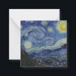 Tarjeta Pequeña "Noche estrellada" por Van Gogh<br><div class="desc">Este diseño presenta una reproducción sin alteraciones ni ediciones muy alta de la famosa pintura "Starry Night" de Van Gogh.</div>
