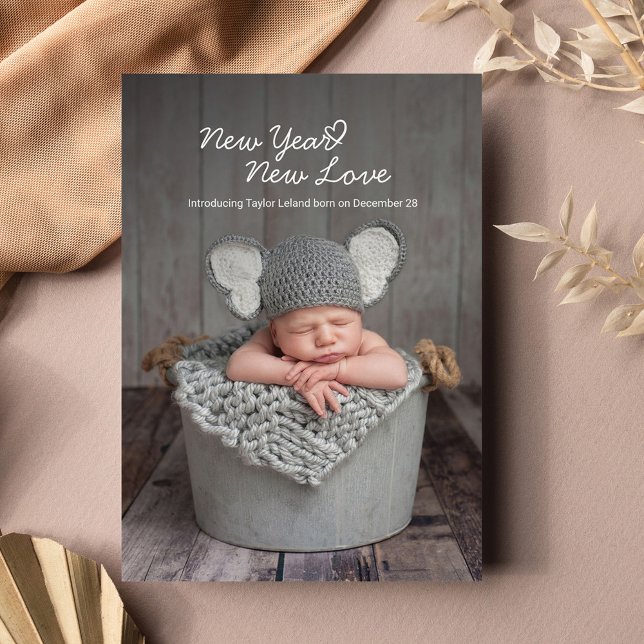Tarjeta Pequeña Nochevieja Año Nuevo Festividad de Amor Nacimiento (Subido por el creador)