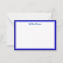 Tarjeta Pequeña Nombre de Caligrafía Mínima Personalizada & Borde 