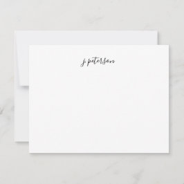 Tarjeta Pequeña Nombre de guión manuscrito simple