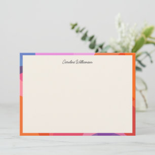 Tarjeta Pequeña Nombre de guión personalizado con borde de bloque 