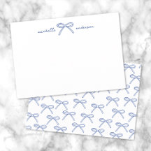 Nombre de lazo azul marino personalizado
