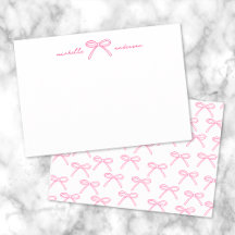 Nombre de Lazo Rosa Personalizado