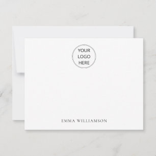 Tarjeta Pequeña Nombre del logotipo Minimalista simple