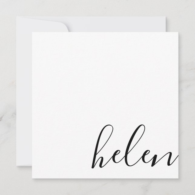 Tarjeta Pequeña nombre del texto (Anverso)