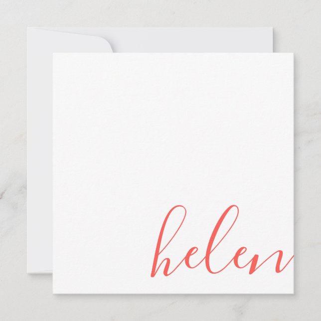 Tarjeta Pequeña nombre del texto (Anverso)