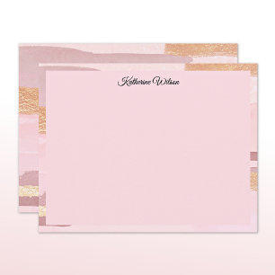Tarjeta Pequeña Nombre Marco de acuarela rosa malva