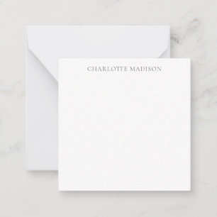 Tarjeta Pequeña Nombre minimalista moderno simple negro blanco