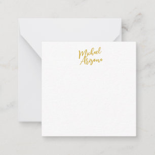 Tarjeta Pequeña Nombre moderno Minimalista simple de escritura a m