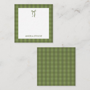 Tarjeta Pequeña Nombre Personalizado Arco Verde