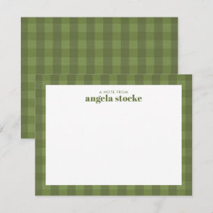 Tarjeta Pequeña Nombre Personalizado Arco Verde