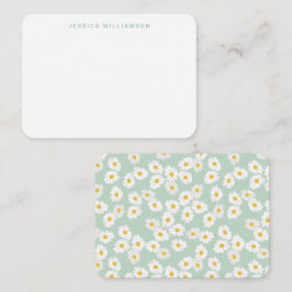 Tarjeta Pequeña Nombre personalizado de las mareas azules del past