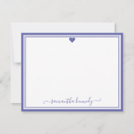 Tarjeta Pequeña Nombre personalizado del corazón de la moda Girly 