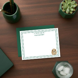 Tarjeta Pequeña Nombre personalizado Hand Drawn Dachshund Martini 