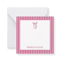 Nombre Personalizado Lazo Rosa