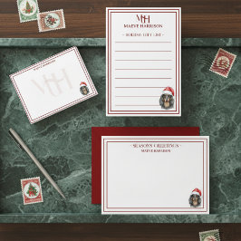 Tarjeta Pequeña Nombre personalizado mano dibujada Dachshund sombr