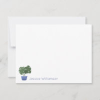 Nombre personalizado minimalista de la planta azul