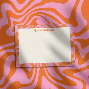Tarjeta Pequeña Nombre personalizado retro moderno