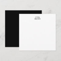 Nombre profesional moderno personalizado en blanco