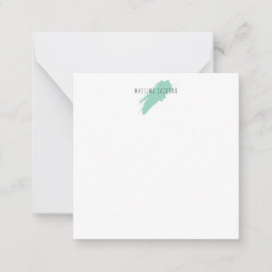 Tarjeta Pequeña Nombre propio decorativo chic sencillo simple azul