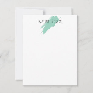 Tarjeta Pequeña Nombre propio decorativo chic sencillo simple azul