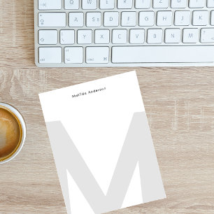 Tarjeta Pequeña Nombre simple Minimalista del gran jumbo monograma